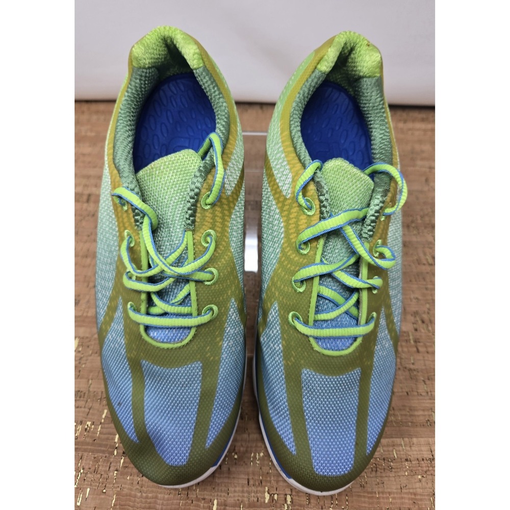 Footjoy Golf Shoes FJ EmPower Womens 8.5W Spikeless Lightweight Green Blue 98001 - Picture 7 of 10